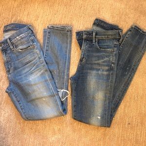 Citizens of humanity rocket high rise skinny jeans (2pairs)